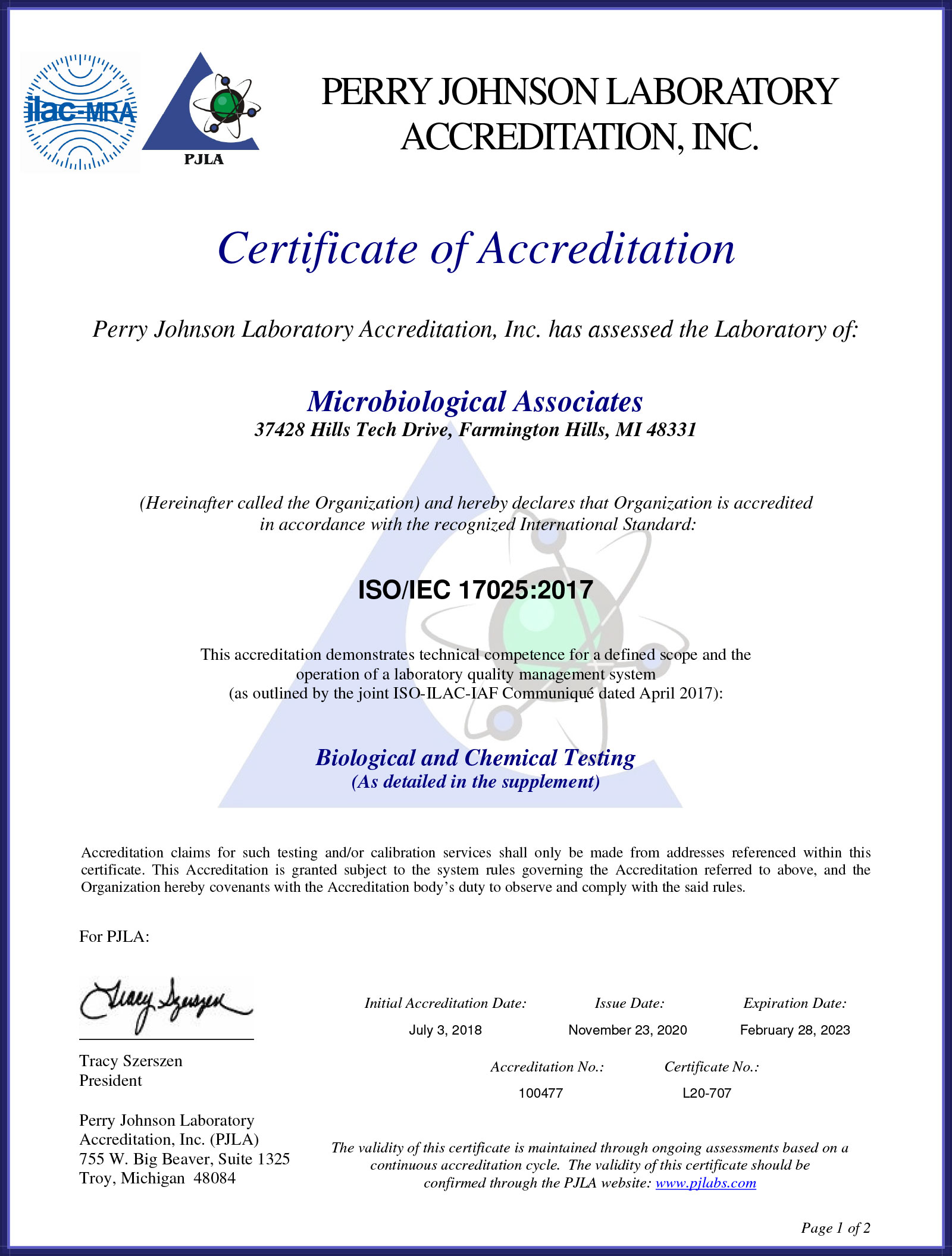 Accreditation & Certifications